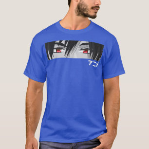 Anime in japanischen Buchstaben Kawaii Eyes Face T-Shirt
