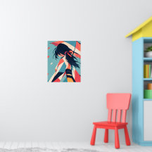 Anime-Inspirationsdruck Nr. 11 Unter dem Sonnensch