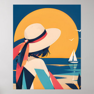 Anime-Inspirationsdruck Nr. 9 Jenseits des Blauen Poster