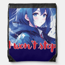 Anime-inspiriert Designtasche mit ausdrucksvollem