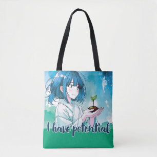 Anime-inspiriert Designtasche mit ausdrucksvollem Tasche