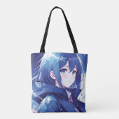 Anime-inspiriert Designtasche mit ausdrucksvollem  Tasche (Rückseite)