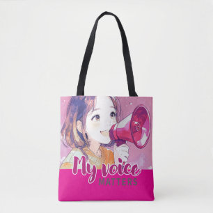 Anime-inspiriert Designtasche mit ausdrucksvollem Tasche