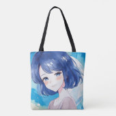 Anime-inspiriert Designtasche mit ausdrucksvollem Tasche (Rückseite)