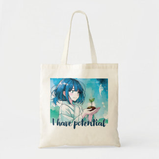 Anime-inspiriert Designtasche mit ausdrucksvollem Tragetasche