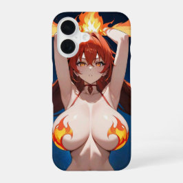 Anime-Inspiriert Flame Power Tough Phone Case iPhone 16 Hülle