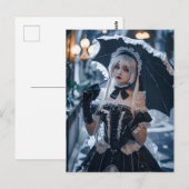 Anime-Inspiriert Gothic Kawaii Maid Postkarte (Vorne/Hinten)
