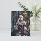 Anime-Inspiriert Gothic Kawaii Maid Postkarte (Stehend Vorderseite)