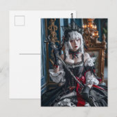 Anime-Inspiriert Gothic Kawaii Maid Postkarte (Vorne/Hinten)