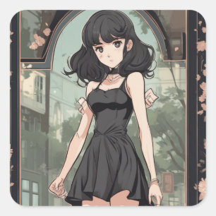 Anime-Inspiriert Little Black Dress Sticker - Arti