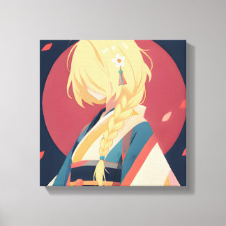 Anime-Inspirierte Serie 5 Zwischen den Jahreszeite Leinwanddruck