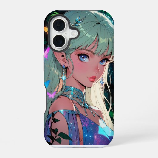 Anime iPhone 16 Hülle (Rückseite)