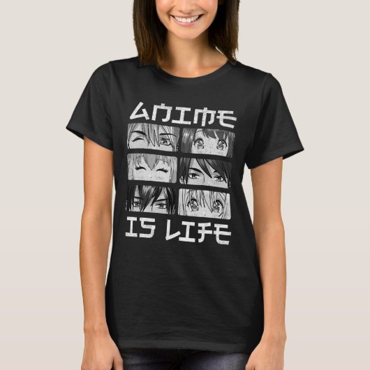 Anime is Life Boy Girl Manga Lover Geschenke Anime T-Shirt (Vorderseite)