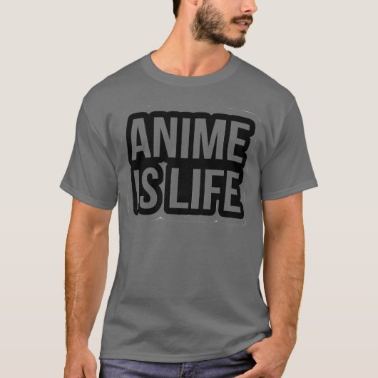 Anime ist Lebensfreund T-Shirt (Vorderseite)