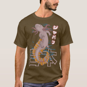 Anime Japan Retro Grunge Otaku Kanji Aolotl  T-Shirt