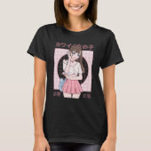 Anime Japanese Girl Model T-Shirt (Vorderseite)