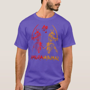 Anime Japanese Samurai Warrior Retro Color Gift T- T-Shirt