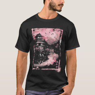 Anime Japanische Landschaft Tempel Sakura Japan T-Shirt
