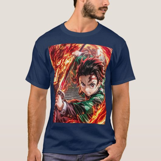 Anime jepang tanjiro T-Shirt (Vorderseite)