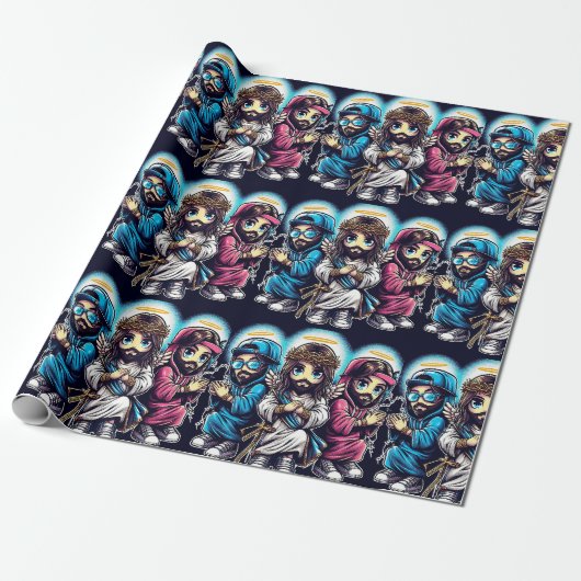 Anime Jesus Christ Geschenkpapier (Ungerollt)