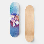 Anime-Junge-Paar Liebe cool Skateboard (Vorderseite)