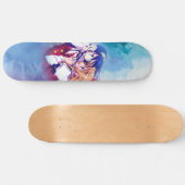 Anime-Junge-Paar Liebe cool Skateboard (Horizontal)