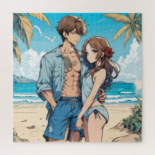 Anime-Junge Puzzle