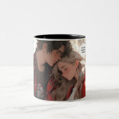 Anime "just hold me szene" zweifarbige tasse (Mittel)