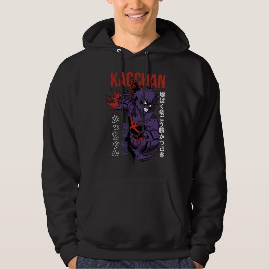 Anime Kacchan Bakugo Hoodie (Vorderseite)