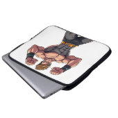 Anime-Kämpfer Laptopschutzhülle (Vorne Knopf)