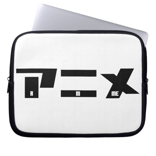 Anime Katakana Japanisch Laptopschutzhülle (Vorderseite)
