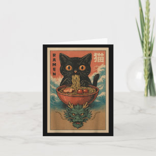 Anime Katzen Ramen Japanisch Lustige Kunst Kawaii Karte