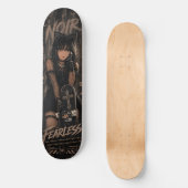 Anime-Katzenmädchen-Goth-Schwarzes-Skateboard-Deck Skateboard (Vorderseite)