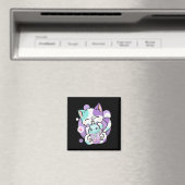 Anime Kawaii Cat Boba Bubble Tea Neko Boba Teezere Magnet (In Situ (Geschirrspüler))