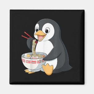 Anime Kawaii Penguin Eating Ramen Noodle gibt Männ Magnet
