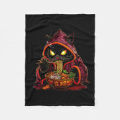 Anime Kids Cat Ramen Japanisch Kids Kawaii Cat Ram Fleecedecke (Vorderseite)