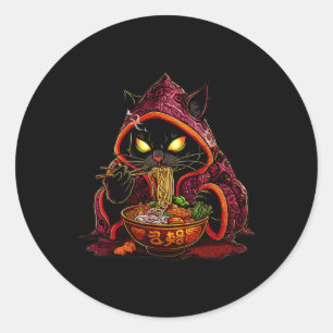 Anime Kids Cat Ramen Japanisch Kids Kawaii Cat Ram Runder Aufkleber