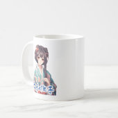 Anime Kimono Girl Kaffeetasse (Vorderseite Links)
