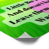 Anime-Kinderzimmer-Rhyme kleiner Bop-Peep-heller S Poster (Ecke)