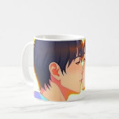 Anime Kiss | Neue Liebe Kaffeetasse (Vorderseite Links)