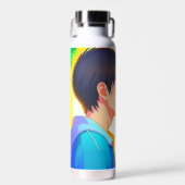 Anime Kiss | Neue Liebe Trinkflasche (Vorne)