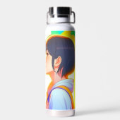 Anime Kiss | Neue Liebe Trinkflasche (Rückseite)