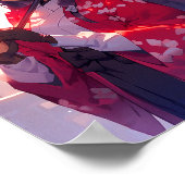 Anime Kitsune Girl Niedlich Fox Fantasy Art Poster (Ecke)