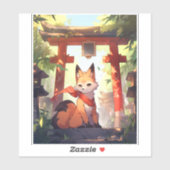 Anime Kitsune Niedlich Fox Fantasy Art Aufkleber (Blatt)