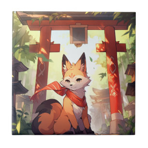 Anime Kitsune Niedlich Fox Fantasy Art Fliese