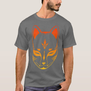 Anime Kitsune Retro Vintage Maske, japanischer Fuc T-Shirt