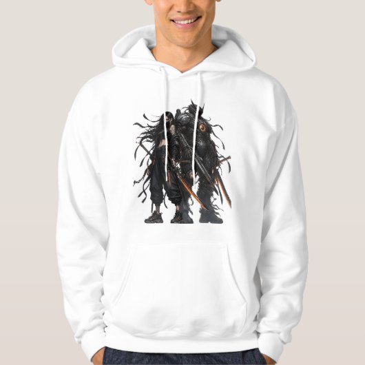 Anime Krieger Hoodie (Vorderseite)