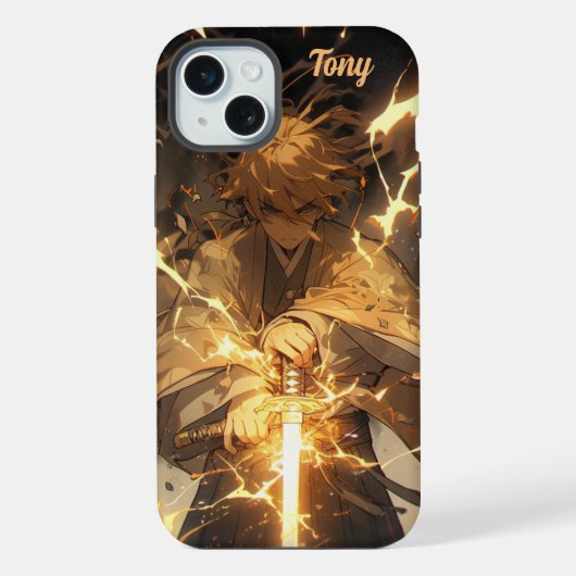 Anime-Krieger iPhone Hülle (Rückseite)