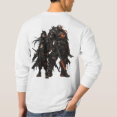 Anime Krieger T-Shirt (Rückseite)
