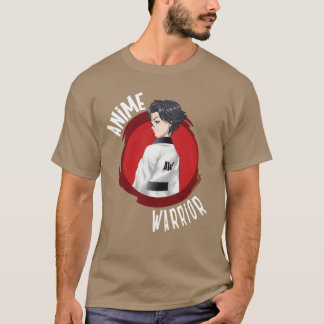 Anime Krieger White Geschenk T-Shirt